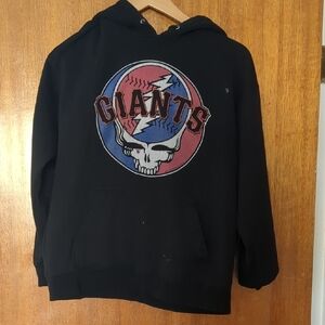 Black Grateful Dead/Giants Hoodie wit